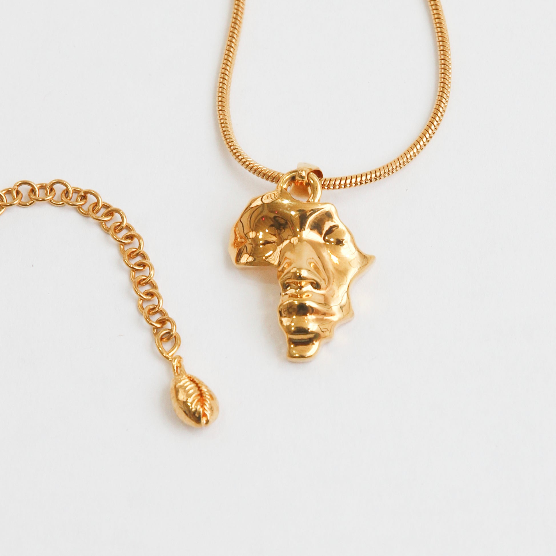 【希少】PRY 3way Plate Necklace limited gold Gold Plated Motherland Africa Necklace